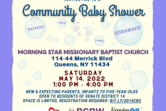 Senator-Leroy-Comrie-2022-Community-Baby-Shower-Flyer